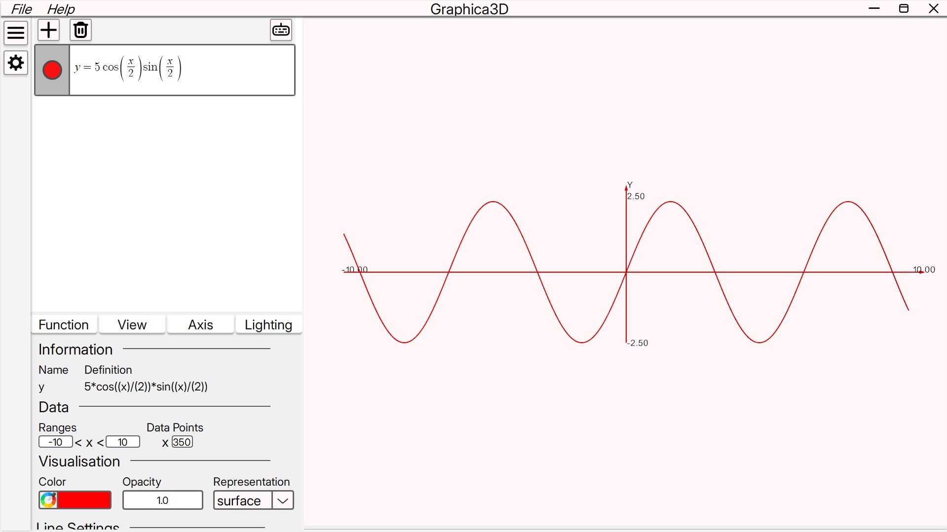 1d scalar function